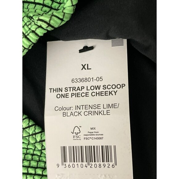 Cotton On Sz XL Textured Scoop One Piece Swimsuit Bathing Suit NEW - Picture 7 of 10